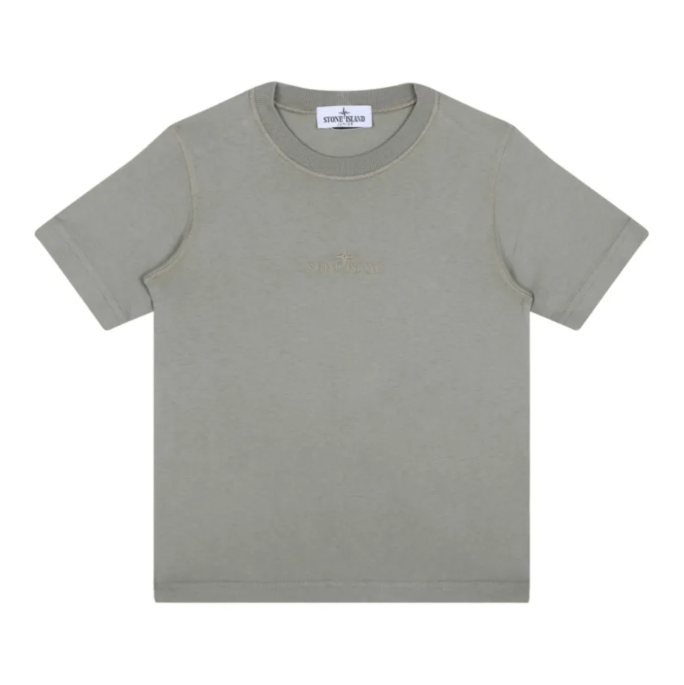 T-shirt en Coton Mud avec Broderie Logo