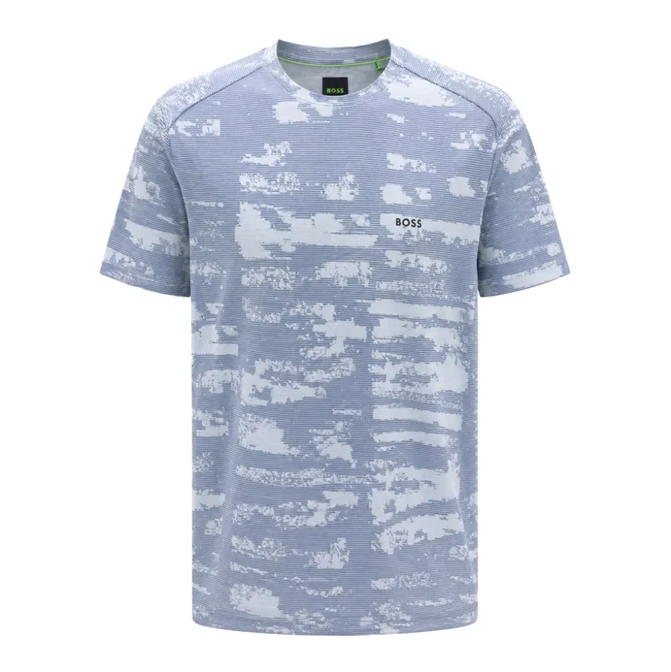 T-shirt en jersey de coton avec imprimé intégral
