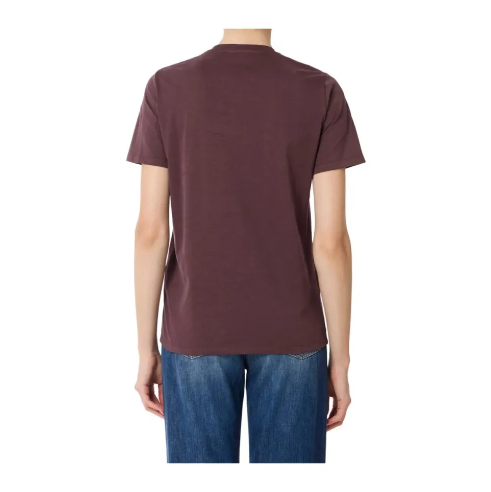 T-shirt en jersey de coton avec collier