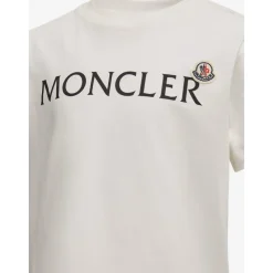 T-shirt garçon avec logo en ivoire