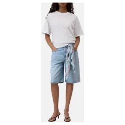 T-shirt girocollo mezza manica a scatola