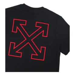 T-Shirt Logo Floqué Flèche Contour Off-White