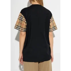 T-shirt à manches à carreaux vintage