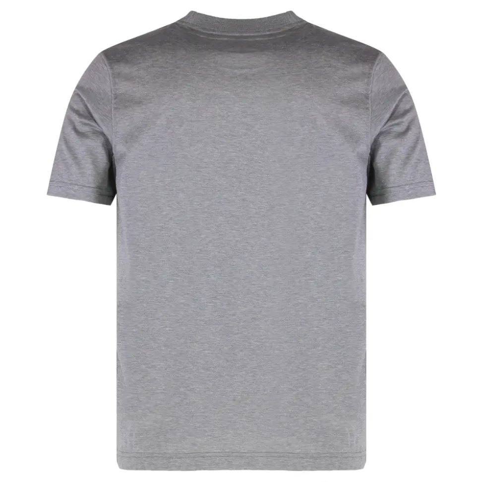 T-shirt minimaliste à col rond avec logo