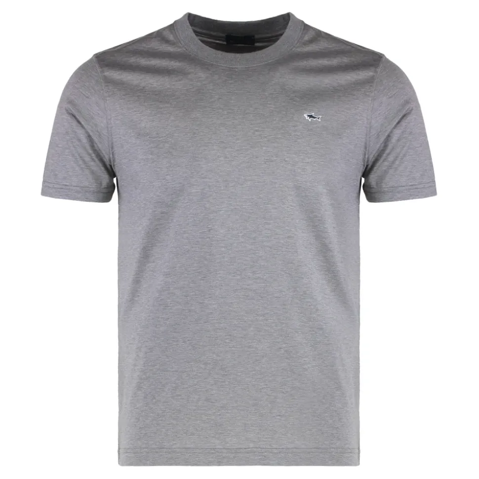 T-shirt minimaliste à col rond avec logo