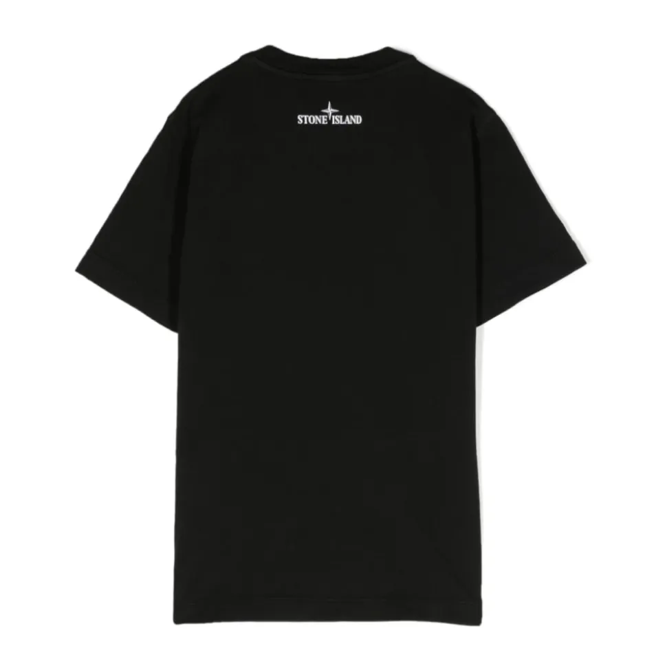 T-shirt Noir avec Imprimés Logo