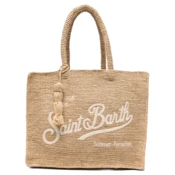 Vanity Raffia Tote Bag