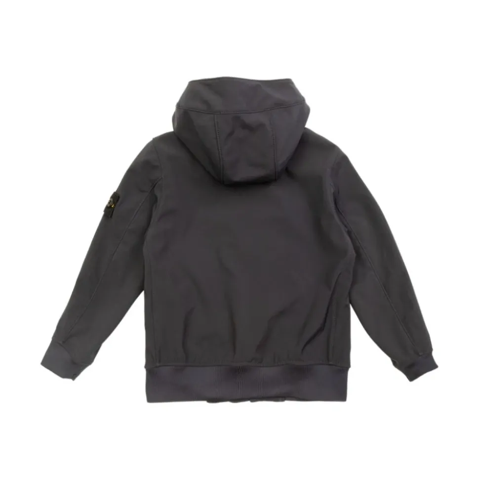 Veste à capuche boutonnée