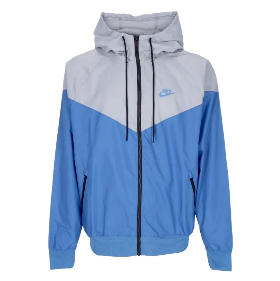 Veste à Capuche Windrunner Sportswear Bleu/Gris