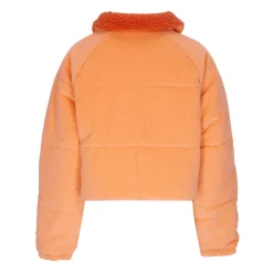 Veste côtelée orange hiver