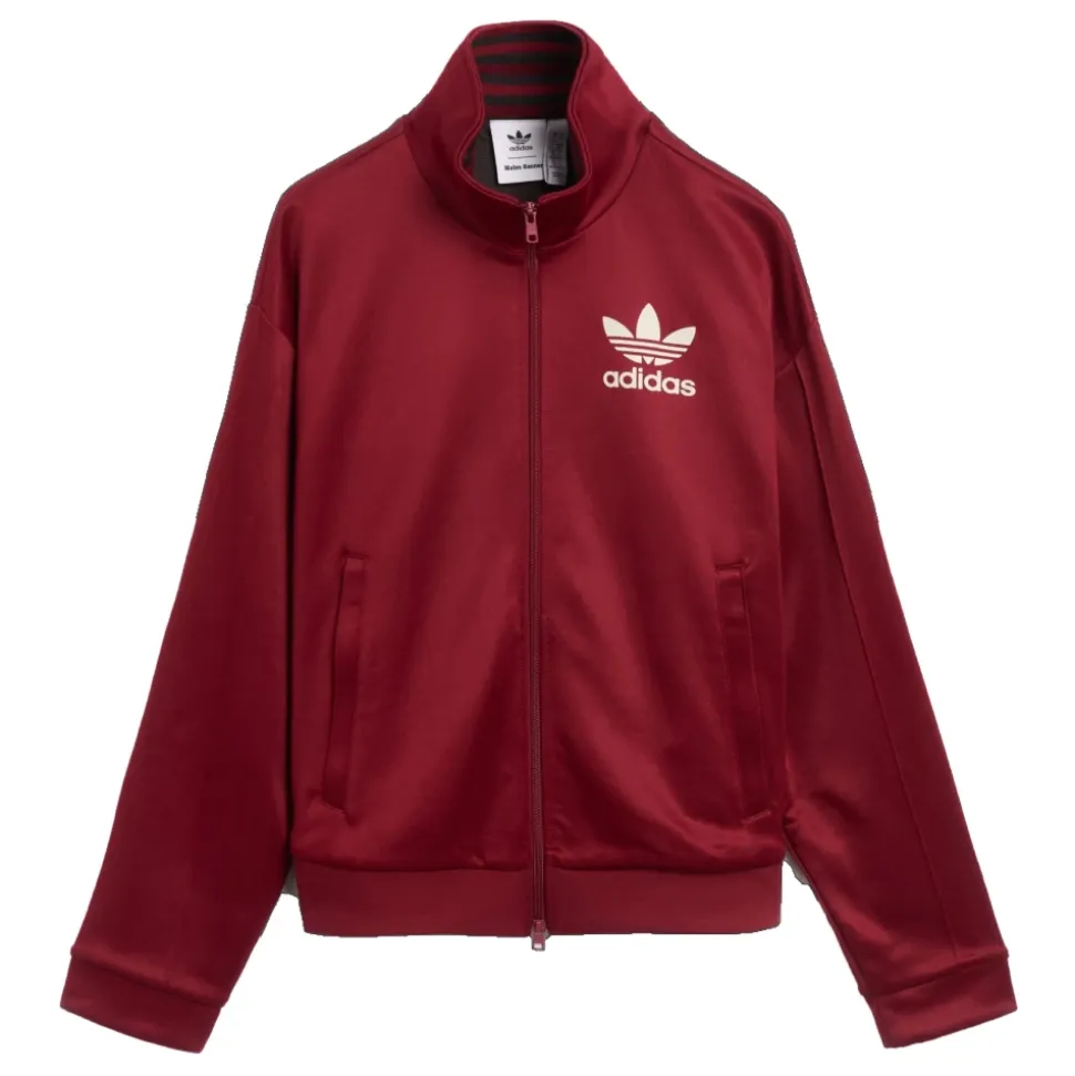 Veste de survêtement bordeaux avec imprimé latéral