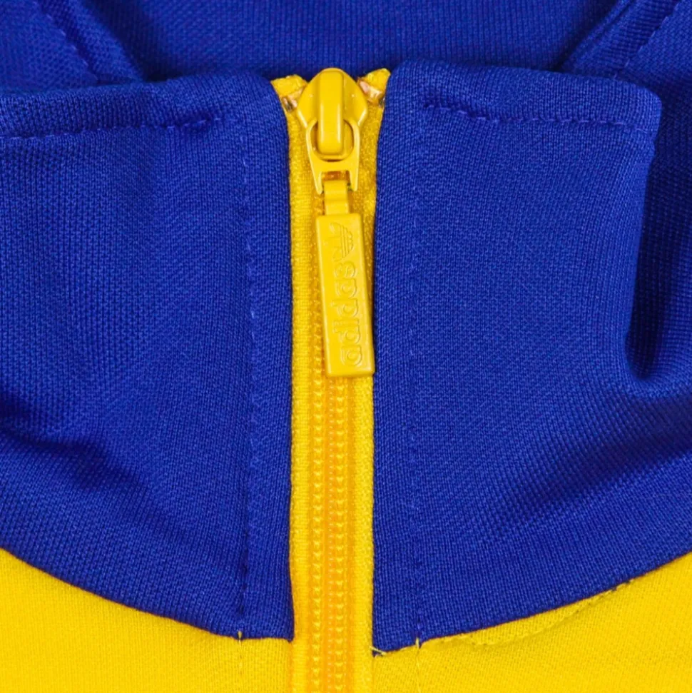 Veste de survêtement rétro dorée Adidas