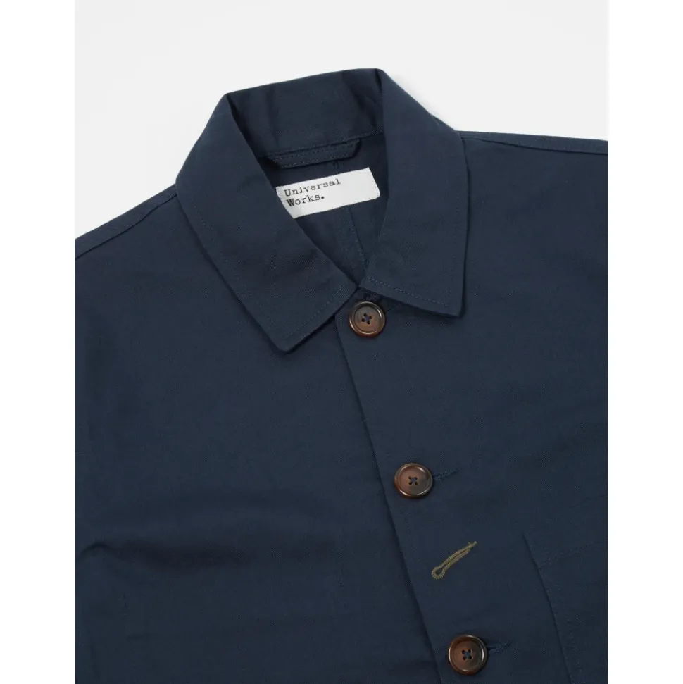 Veste de Travail Classique en Twill Bleu Marine