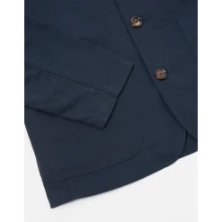 Veste de Travail Classique en Twill Bleu Marine