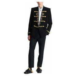 Veste en crêpe brodé