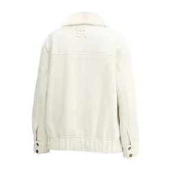Veste en fausse fourrure et shearling