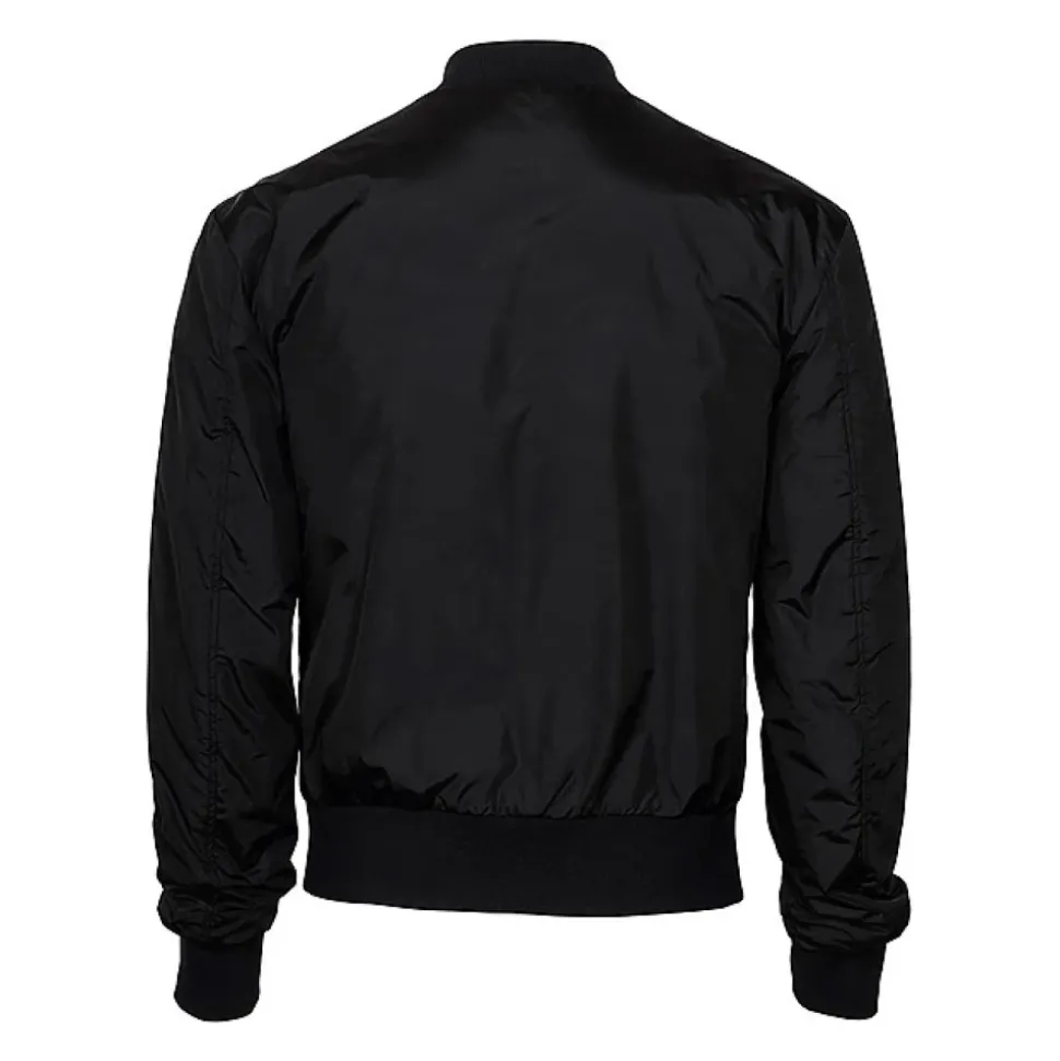 Veste en nylon avec étiquette de marque