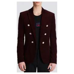 Veste en velours à 6 boutons