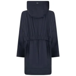 Veste imperméable bleu foncé avec capuche élégante