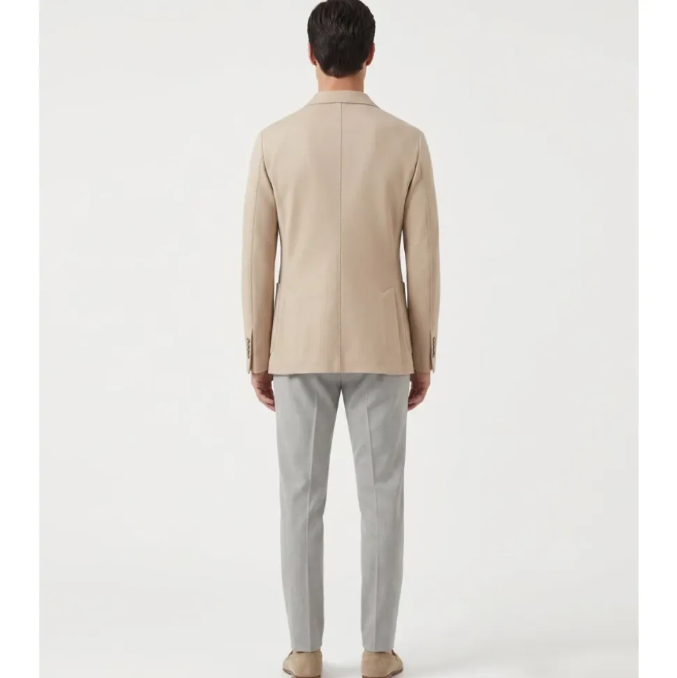 Veste Légère Croisée en Jersey
