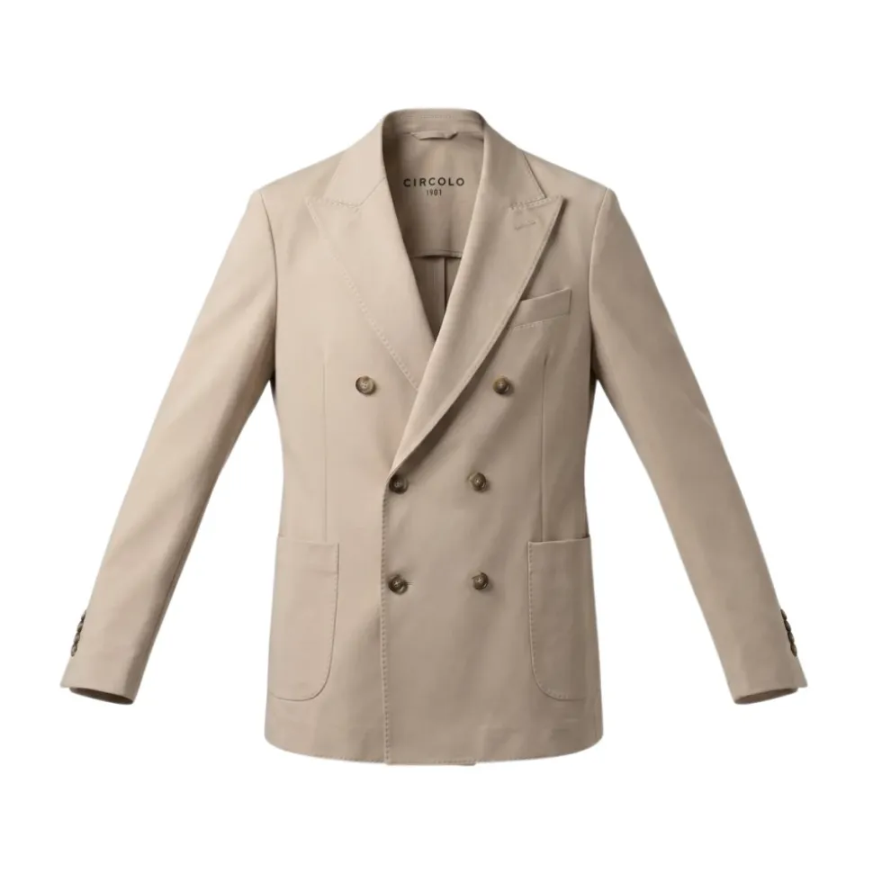 Veste Légère Croisée en Jersey