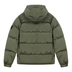 Veste matelassée sauge avec capuche