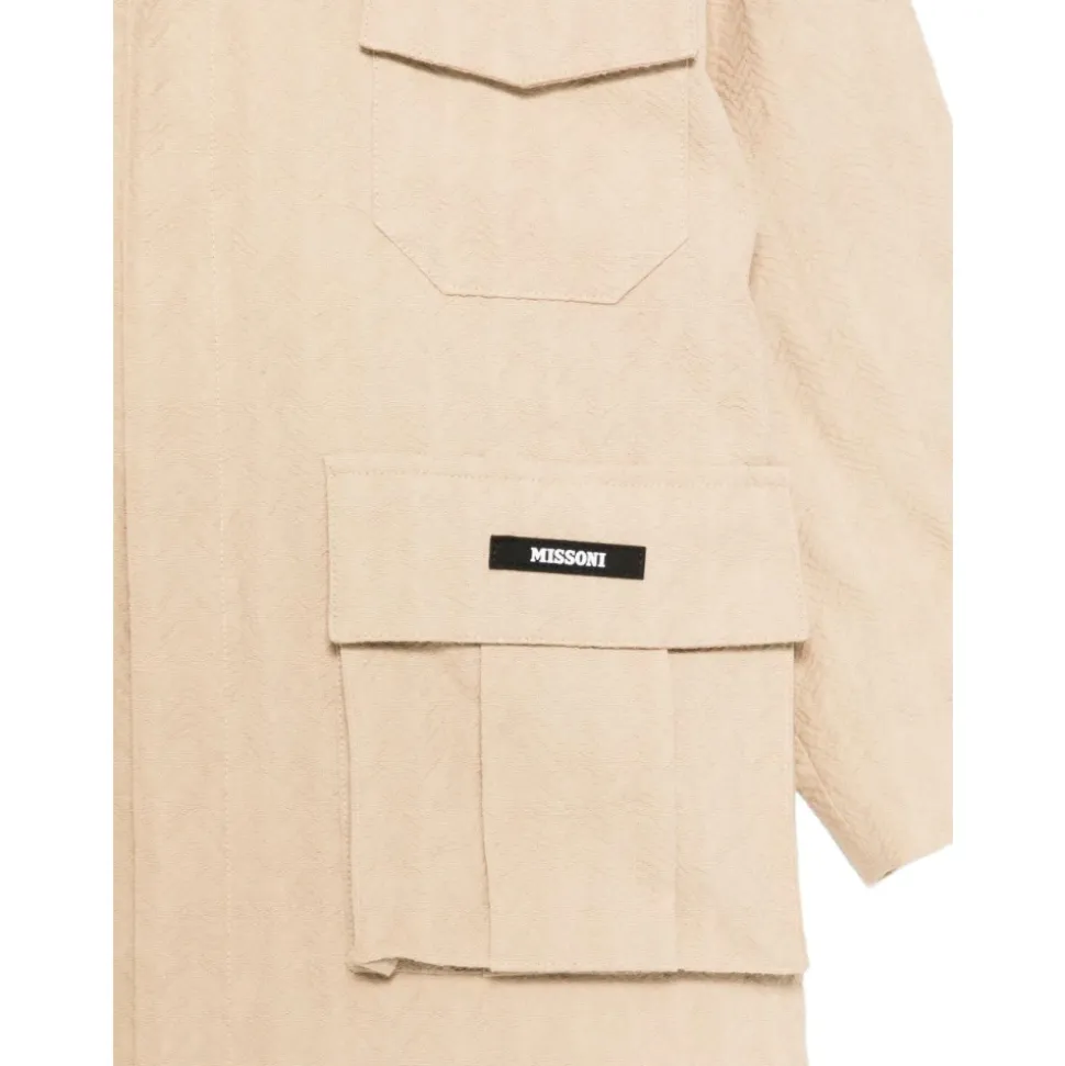 Veste à poches plaquées