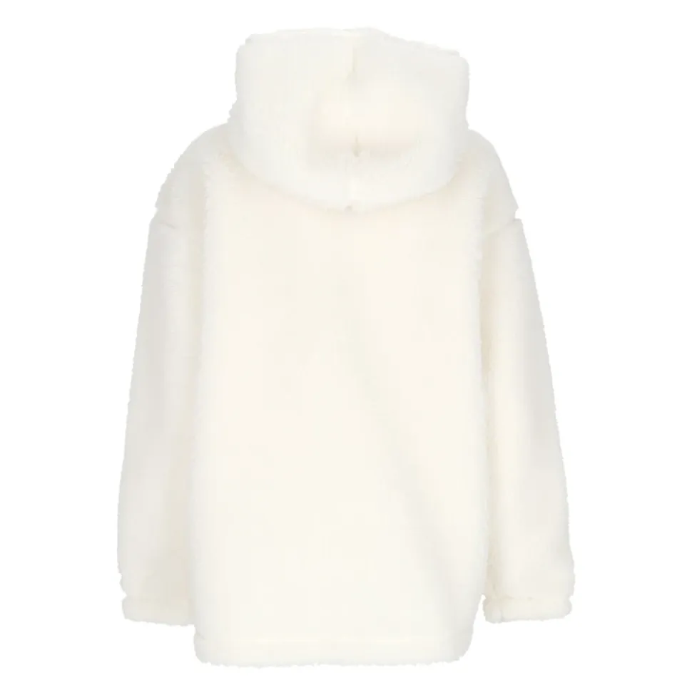 Veste à poil haut avec logo