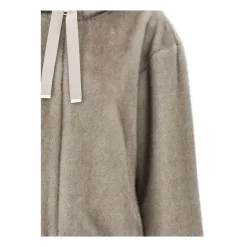 Veste zippée à capuche à cordon de serrage
