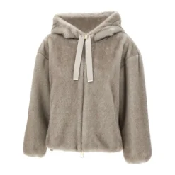 Veste zippée à capuche à cordon de serrage