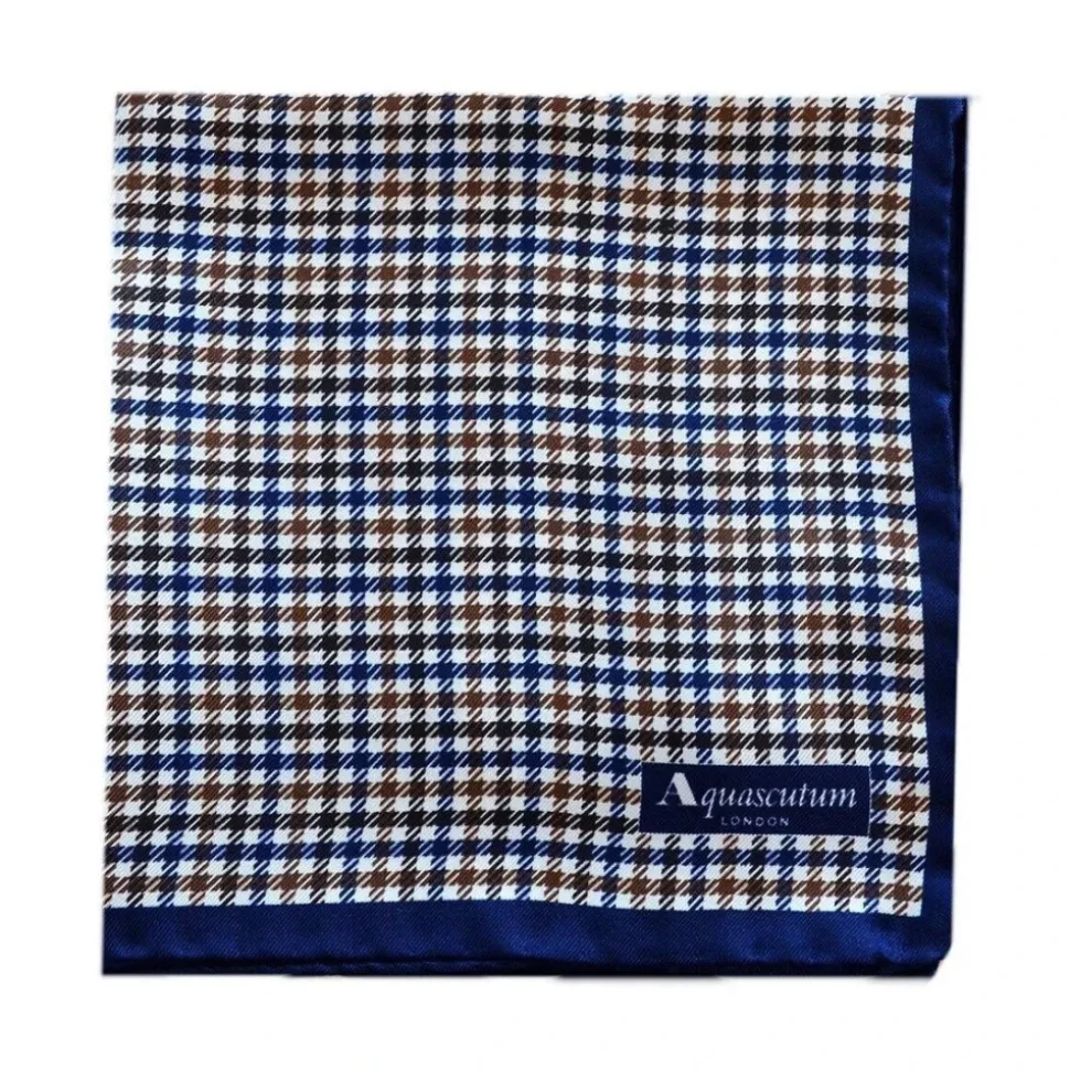 Vicuna Check Pocket Handkerchief
