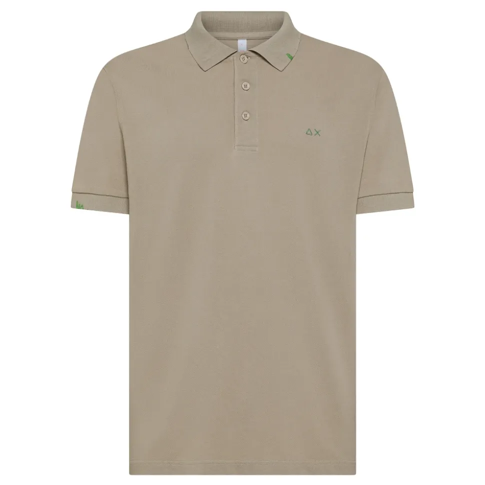 Vintage Polyester Polo Stone