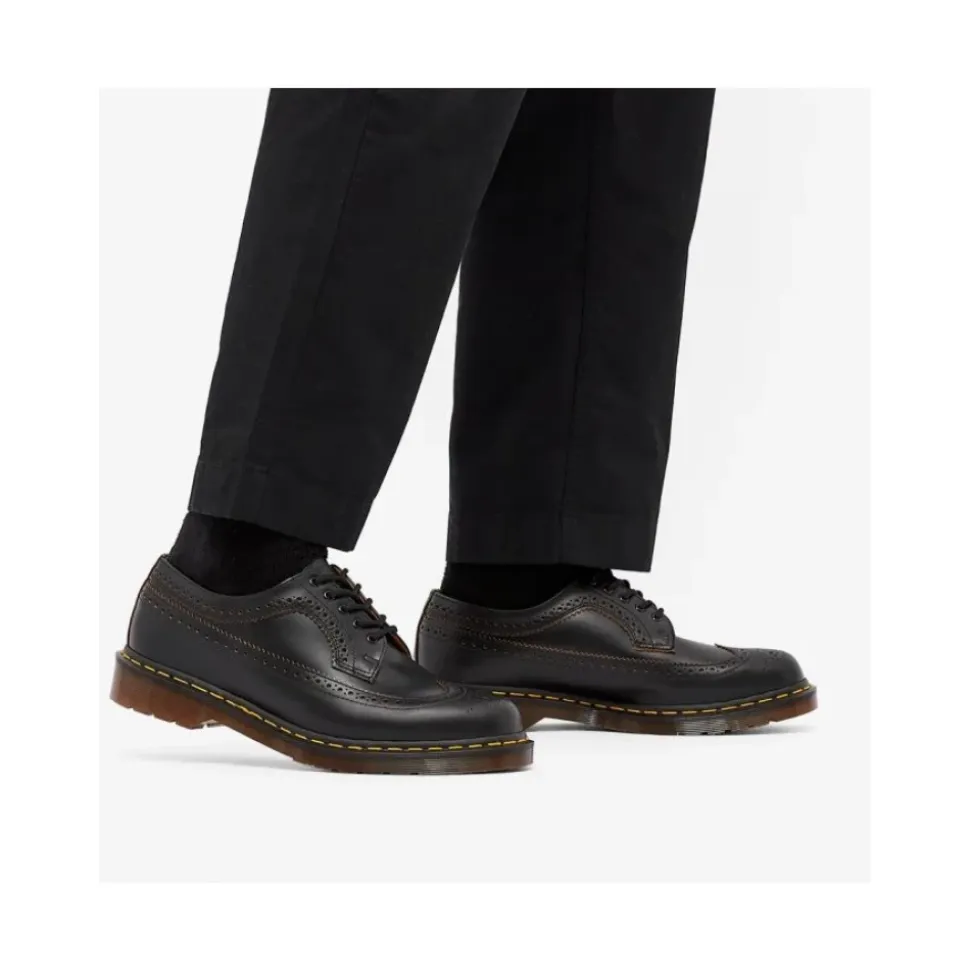 Vintage 3989 Quilon Chaussures Blucher en Cuir