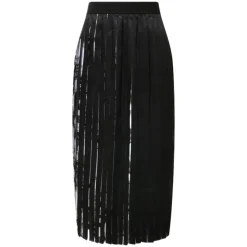 Watercolour Couture Pleated Midi Skirt