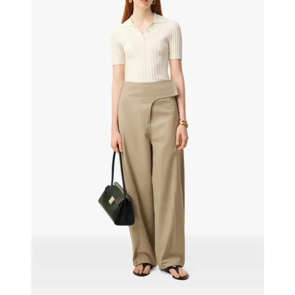 Wrapped Belted Balloon Fit Trousers