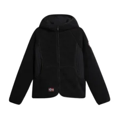 Yupik Sweat à Capuche et Zip en Polaire Noir