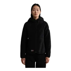 Yupik Sweat à Capuche et Zip en Polaire Noir
